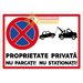 Indicator proprietate privata nu parcati